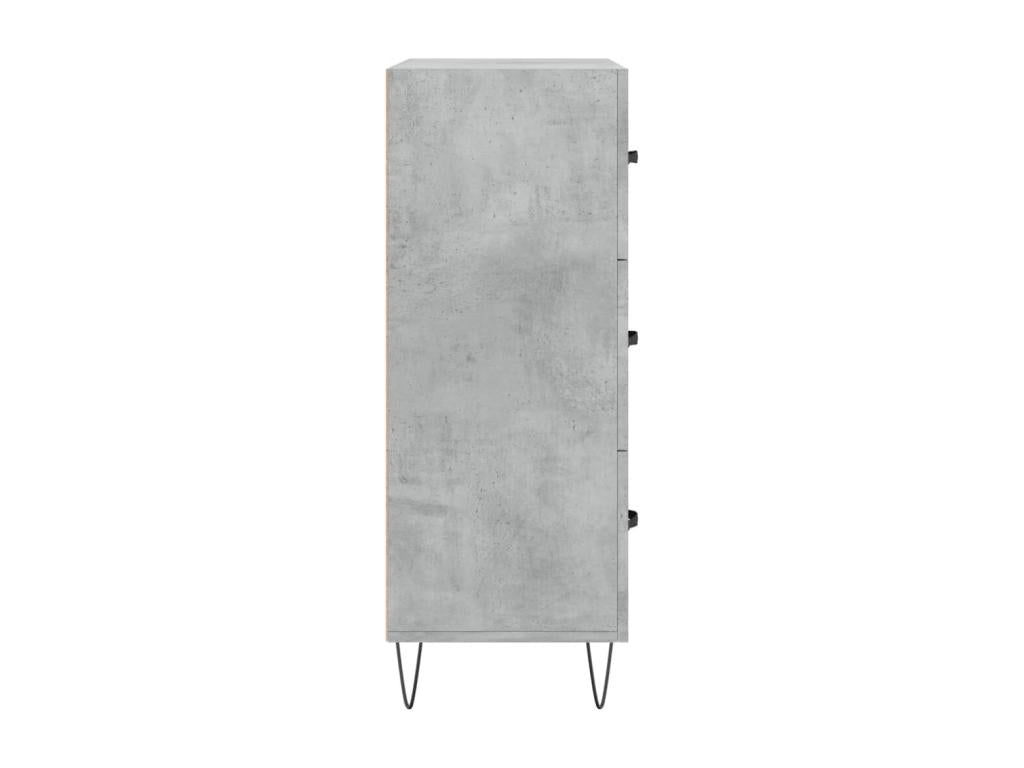 Credenza in legno ingegnerizzato grigio, 69,5 x 34 x 90 cm