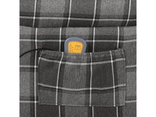 Poltrona in tessuto grigio