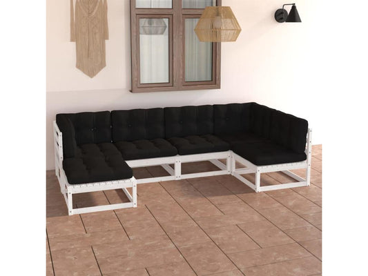 Set di mobili da esterno in legno di pino bianco