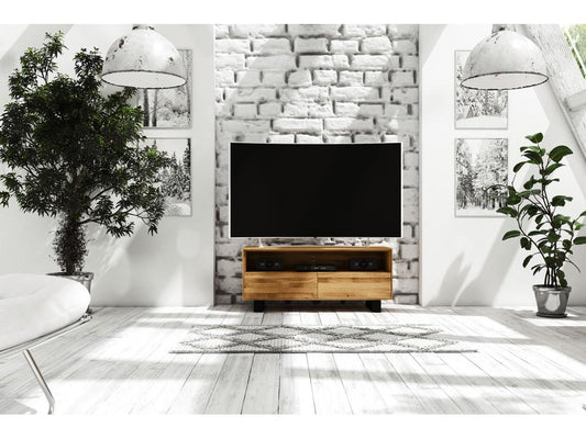 Mobile TV in legno di rovere naturale