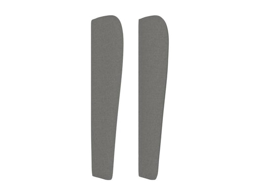 Letto in tessuto grigio, 147 x 23 x 118 cm