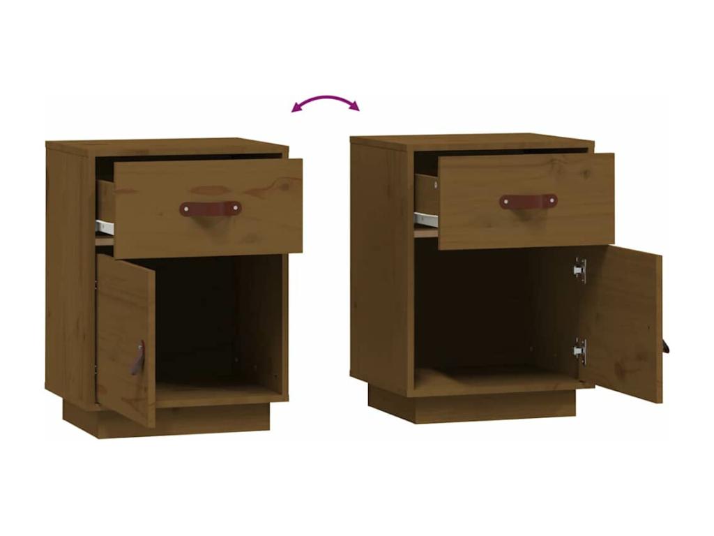 Mobili per la casa in legno di pino marrone, 40 x 34 x 55 cm