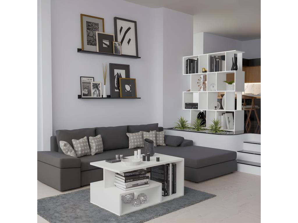 Libreria bianca, 100 x 60 x 16 cm