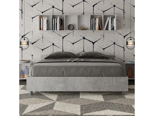 Letto grigio, 160 x 200 cm