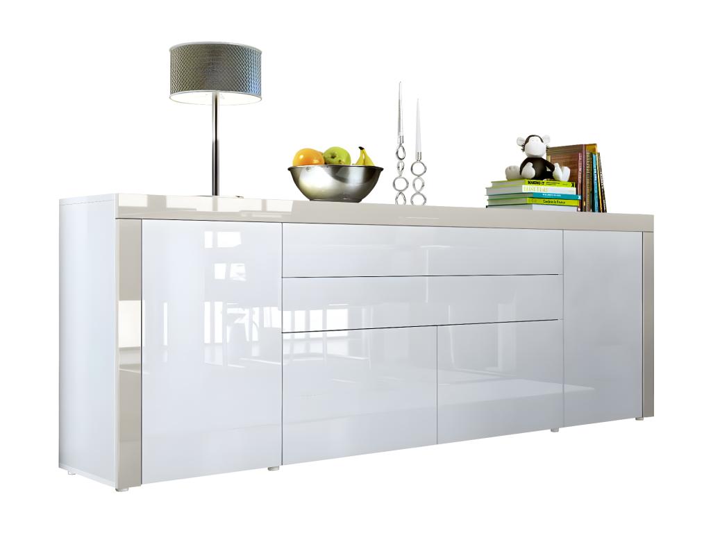 Credenza bianca, 200 x 72 x 35 cm