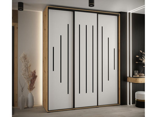 Armadio nero, 190 x 45 x 235,2 cm