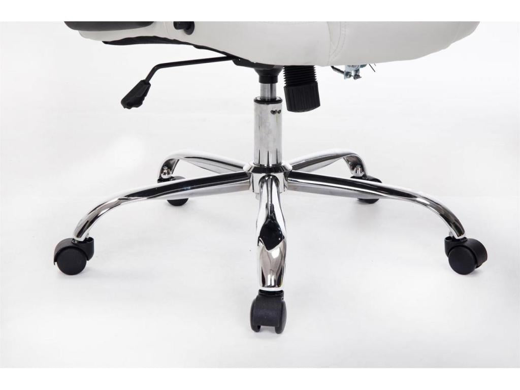 Sedia in similpelle bianca