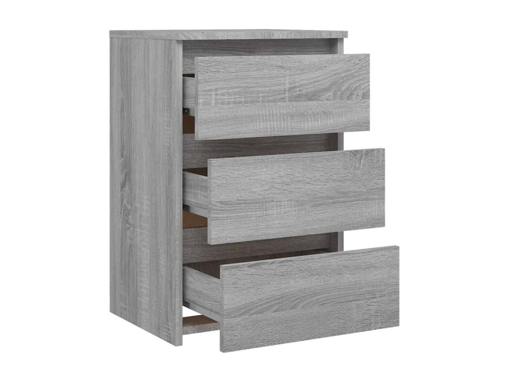 Tavolo in legno ingegnerizzato grigio, 40 x 35 x 62,5 cm