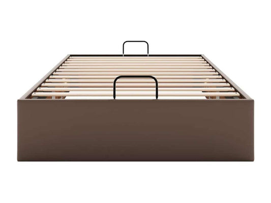 Materasso in similpelle marrone, 90 x 200 cm