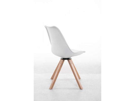 Sedia in similpelle bianca