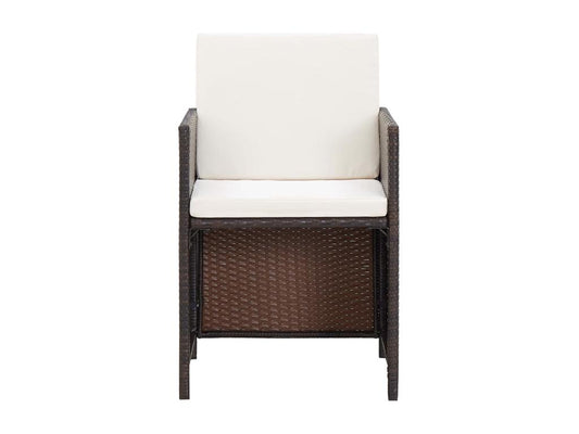 Mobili per la casa in vimini intrecciato in resina marrone