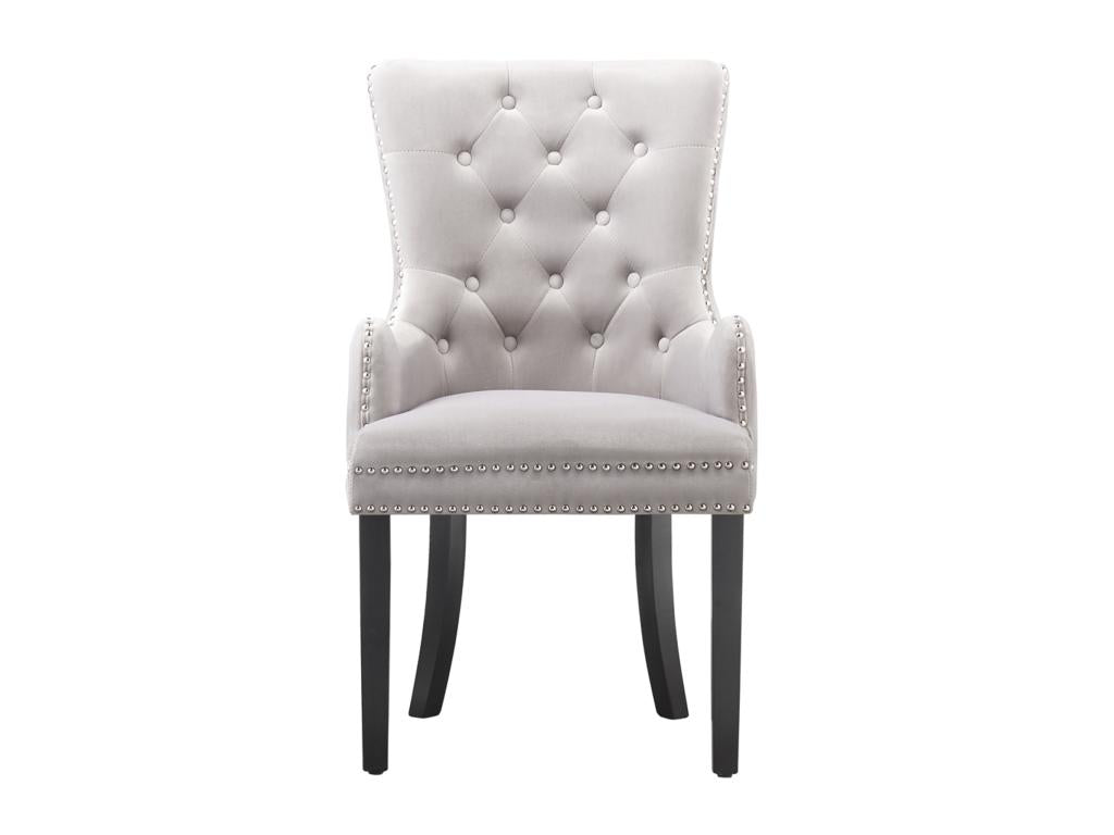 Mobili per la casa in velluto grigio