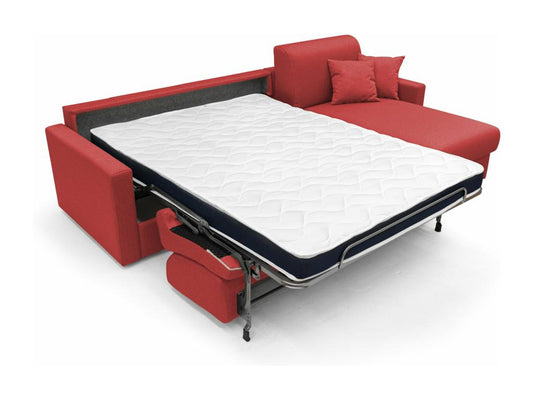 Divano in tessuto rosso