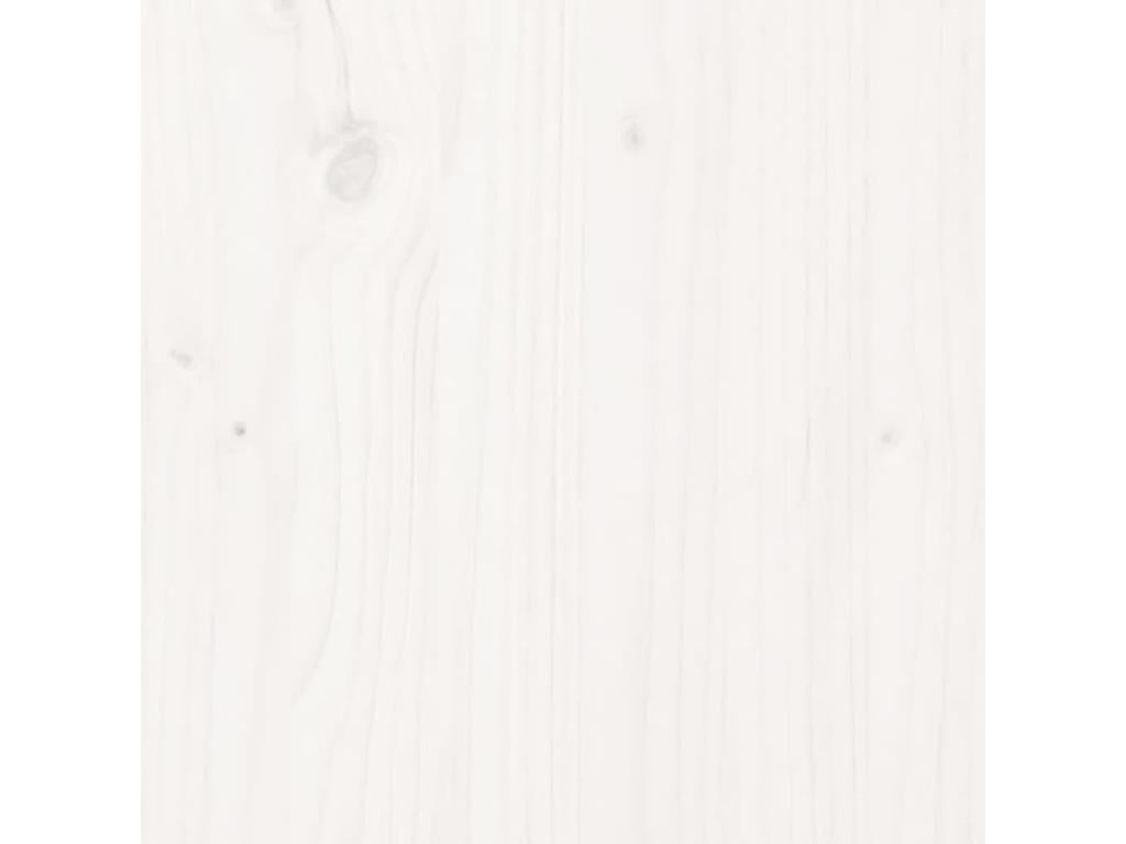 Credenza in legno massello bianco, 70 x 35 x 80 cm