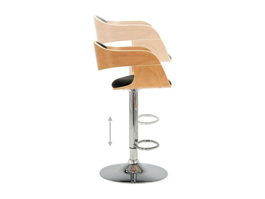 Sedia in similpelle nera