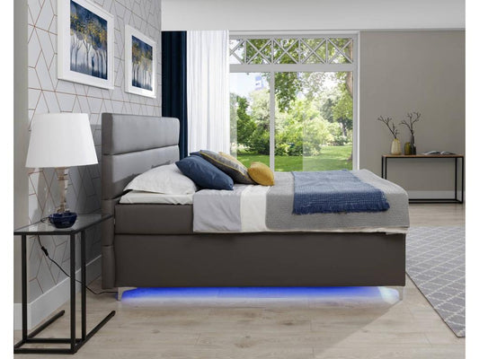 Letto in tessuto blu, 160 x 200 cm