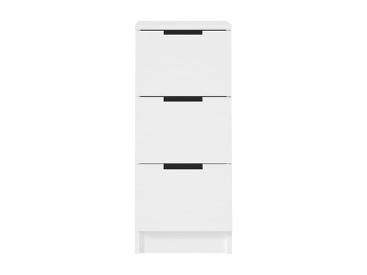 Credenza in legno ingegnerizzato bianco, 30 x 30 x 70 cm
