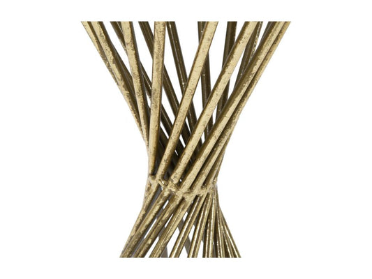 Tavolino da caffè in metallo dorato, 35 x 70 cm