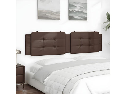 Letto in similpelle marrone