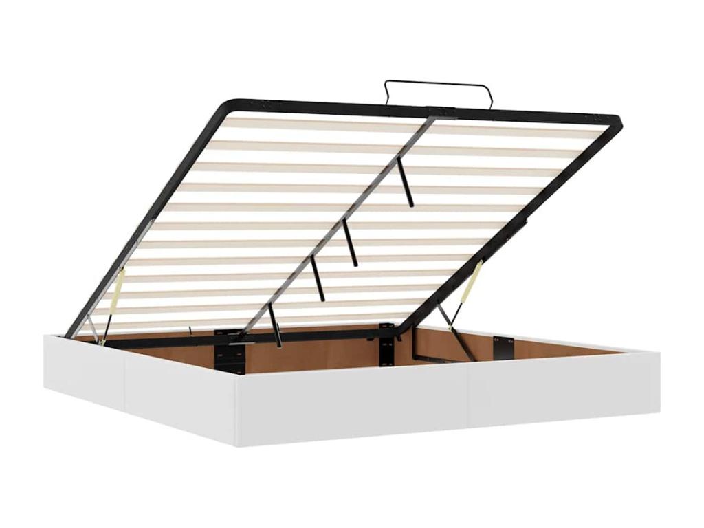 Materasso in similpelle bianca, 160 x 200 cm