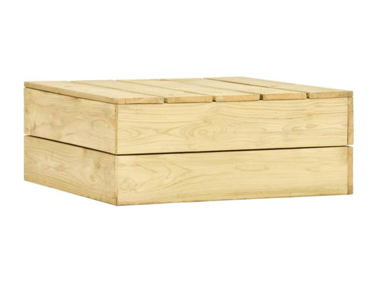 Tavolo in legno di pino marrone, 75 x 75 x 31 cm