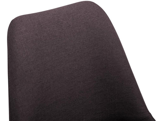 sedia in tessuto marrone