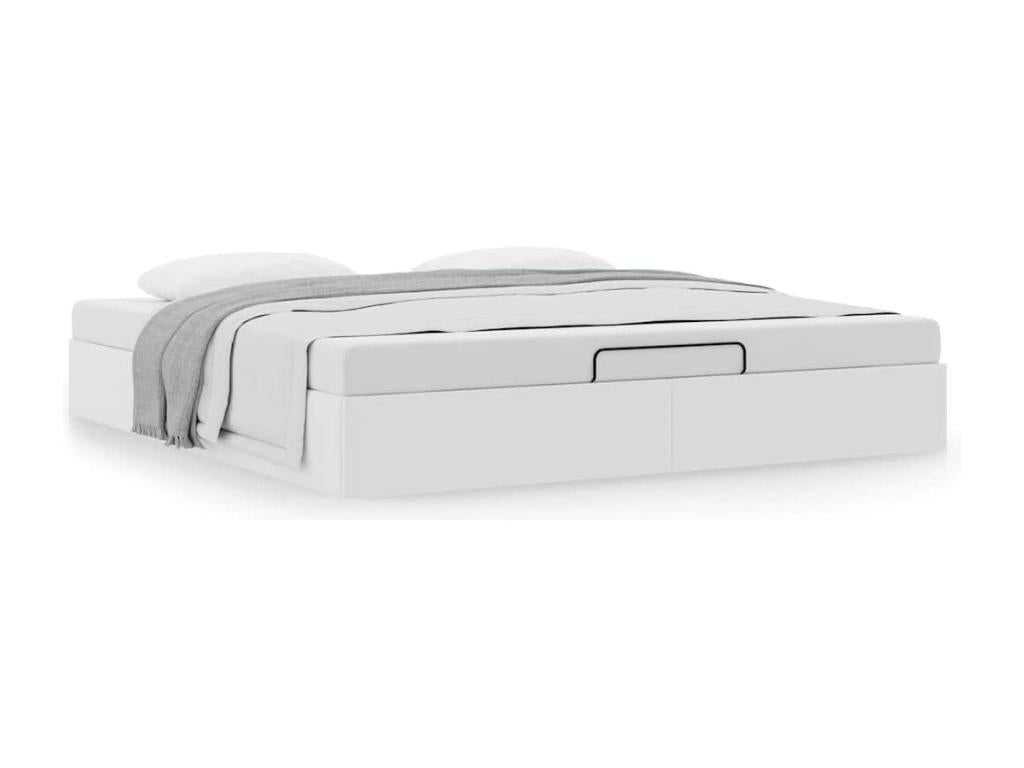 Materasso in similpelle bianca, 160 x 200 cm