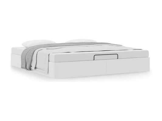 Materasso in similpelle bianca, 160 x 200 cm