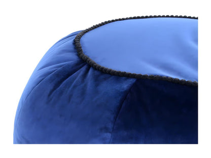 Pouf in velluto blu