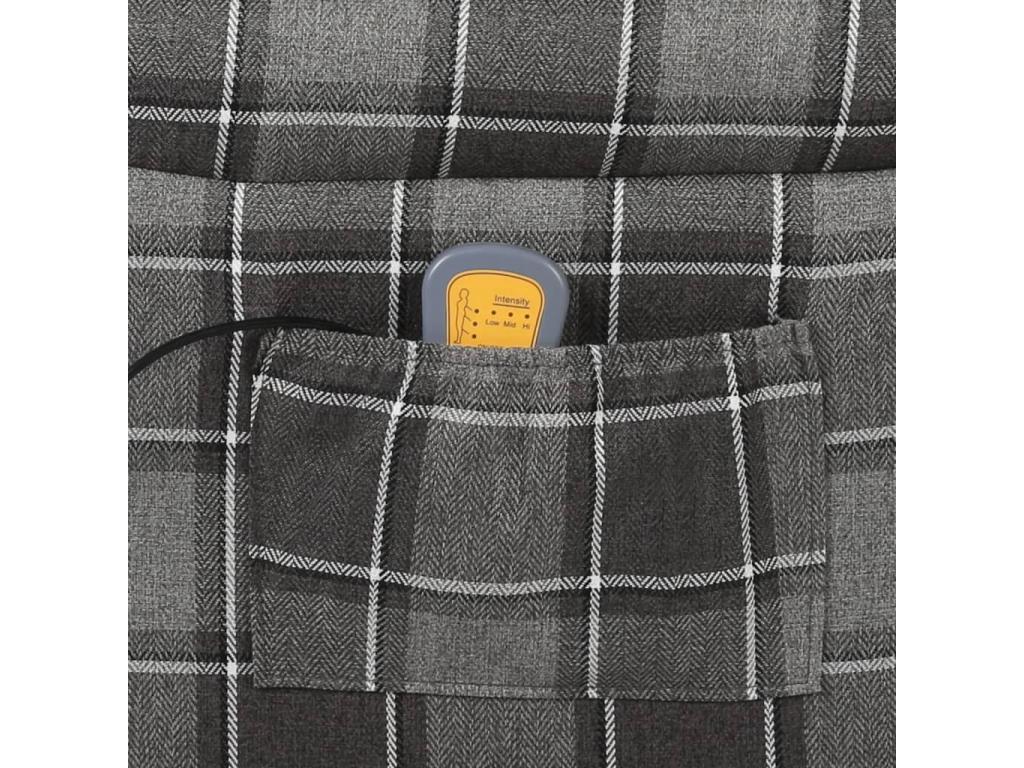 Poltrona in tessuto grigio