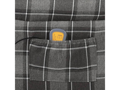 Poltrona in tessuto grigio