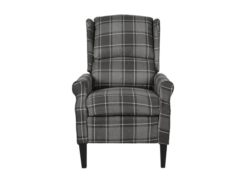 Poltrona in tessuto grigio