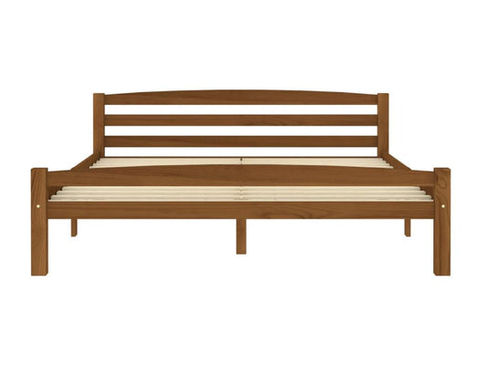 Letto in legno di pino marrone, 160 x 200 cm