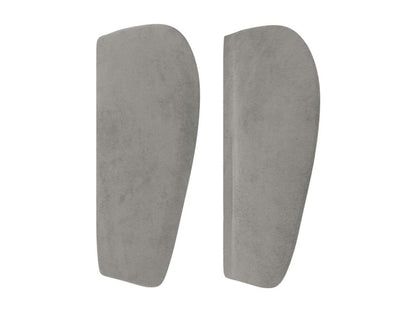 Letto in velluto grigio, 147 x 23 x 78 cm