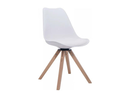 Sedia in similpelle bianca