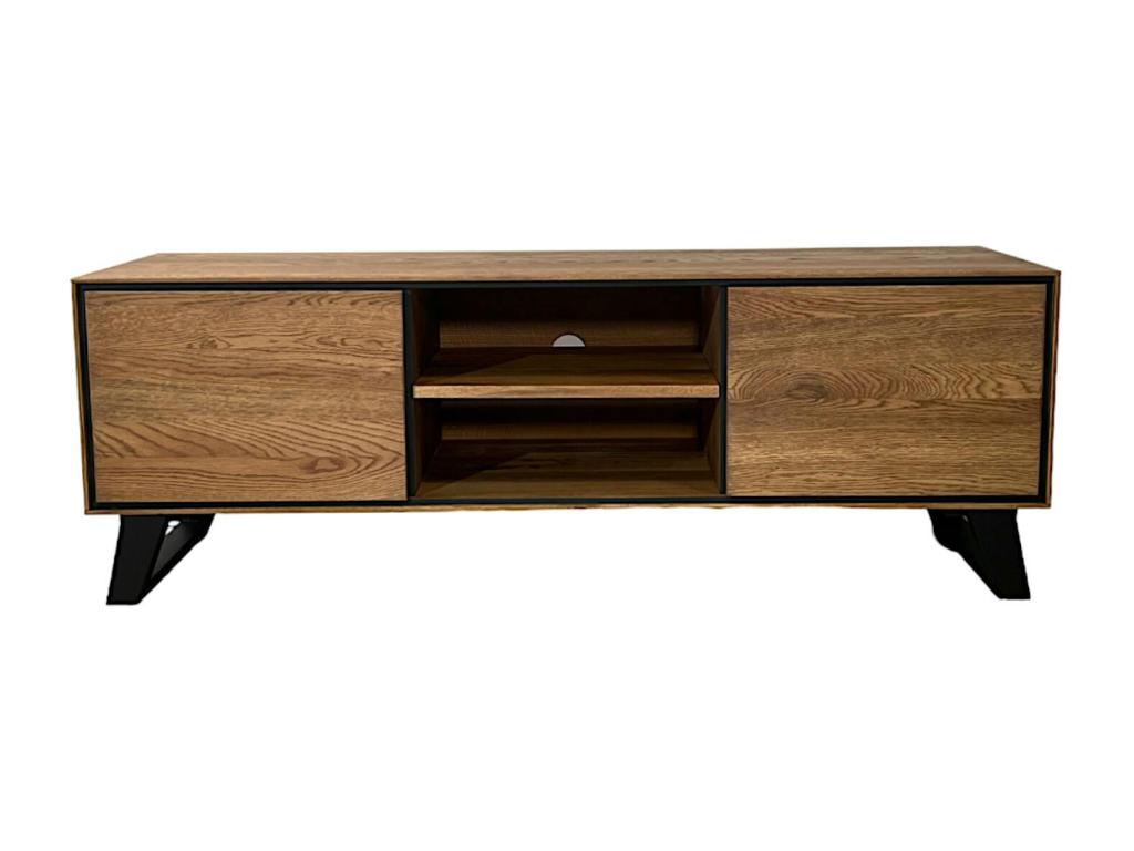 Mobile TV in legno di rovere beige