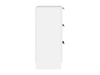 Credenza in legno ingegnerizzato bianco, 30 x 30 x 70 cm