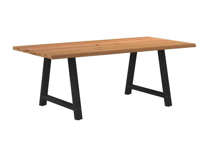 Tavolo da pranzo in legno di quercia marrone