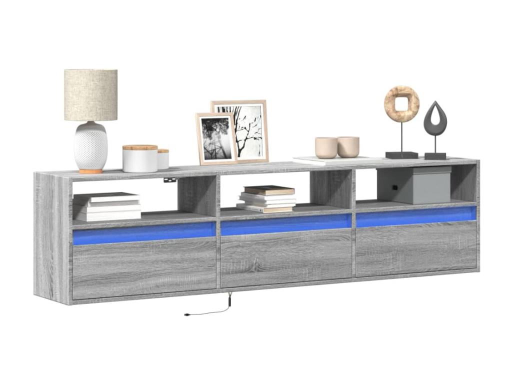 Mobile TV grigio, 180 x 31 x 45 cm