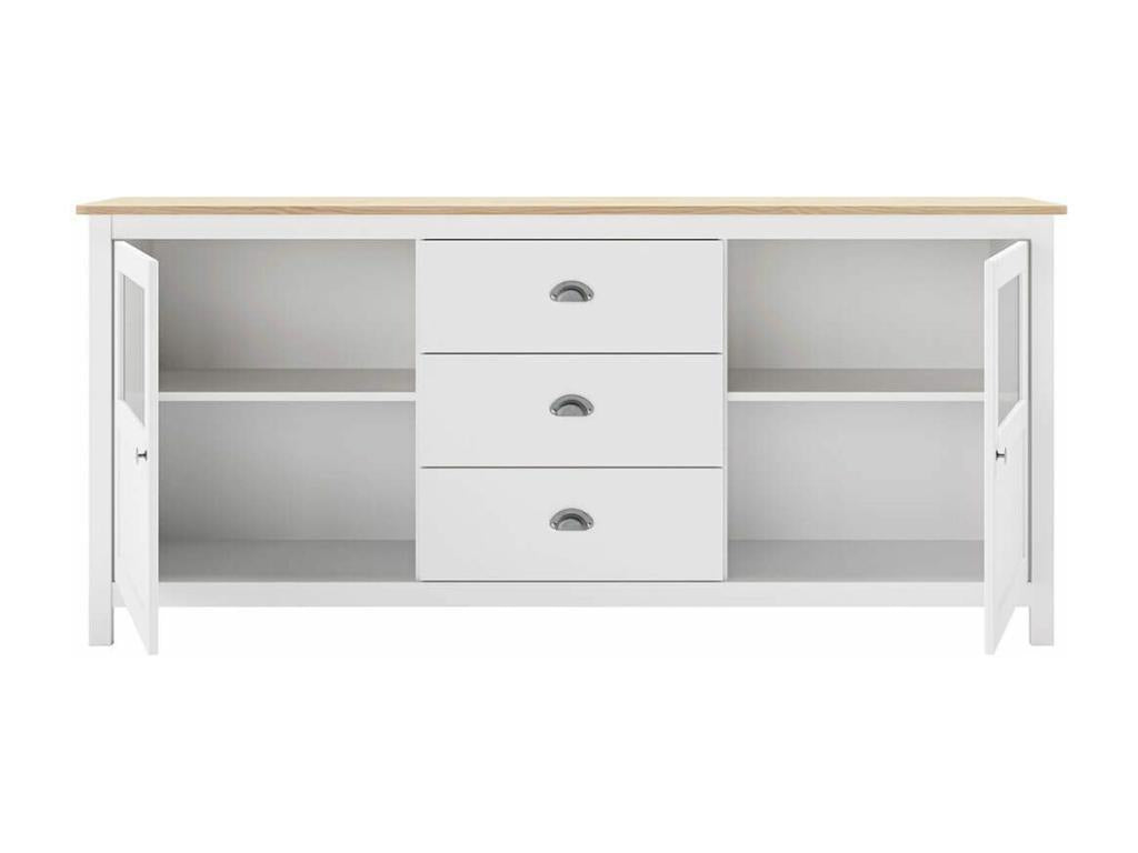 Credenza in legno di pino bianco