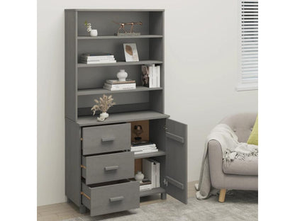 Credenza in legno massello grigio