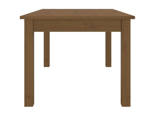 Tavolino da caffè in legno massello marrone, 80 x 50 x 40 cm