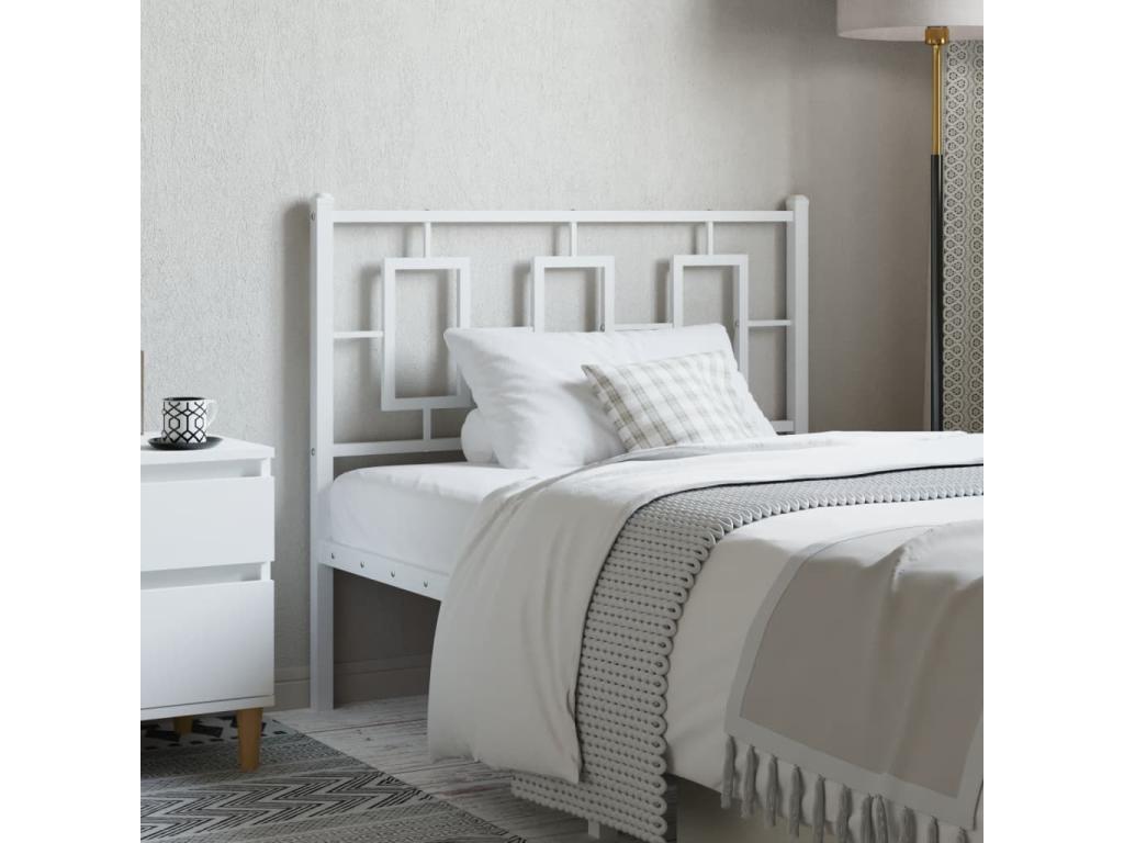 Letto in metallo bianco