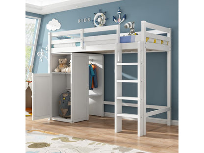 Letto in legno di pino bianco, 90 x 200 cm