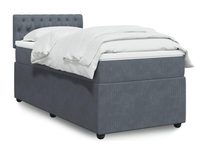 Materasso in velluto grigio, 90 x 190 cm