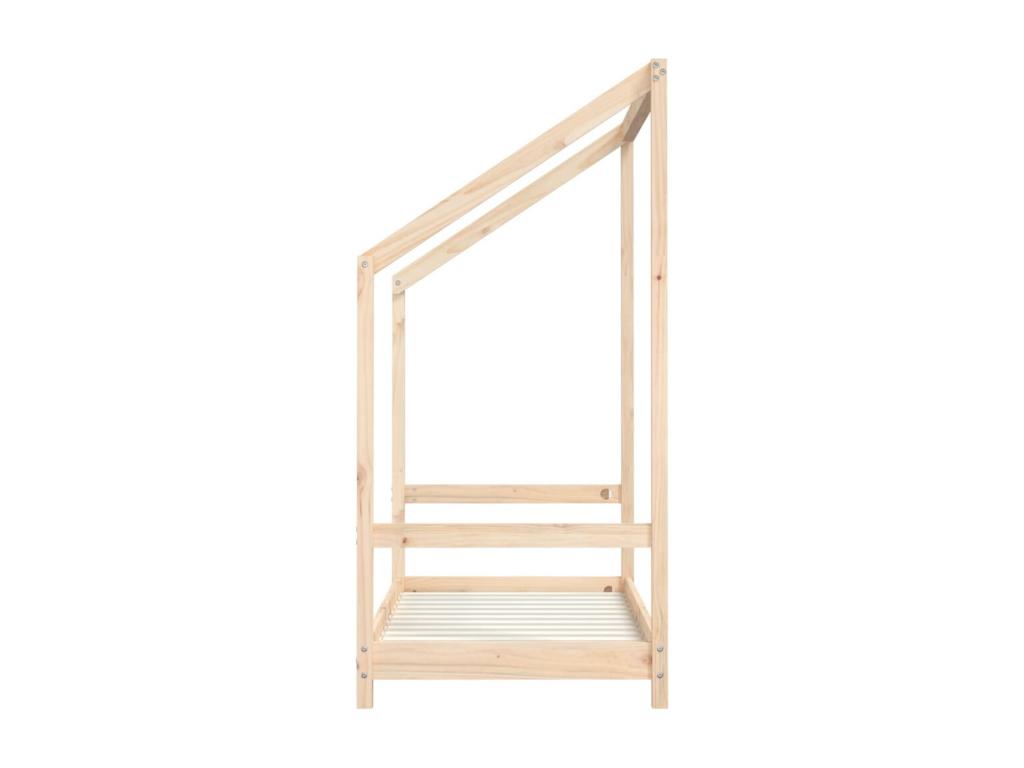 Struttura letto in legno di pino naturale, 70 x 140 cm
