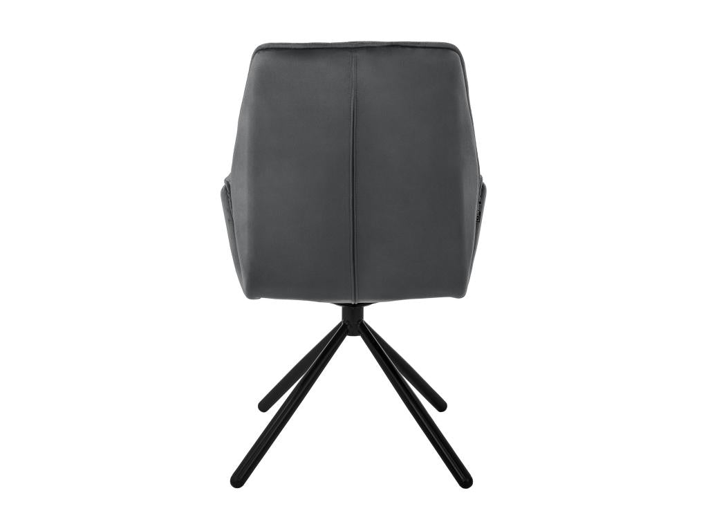 Sedia in velluto antracite