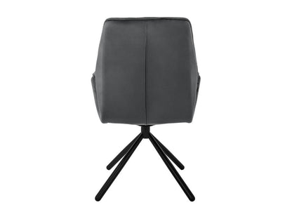 Sedia in velluto antracite