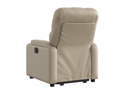 Poltrona in similpelle marrone