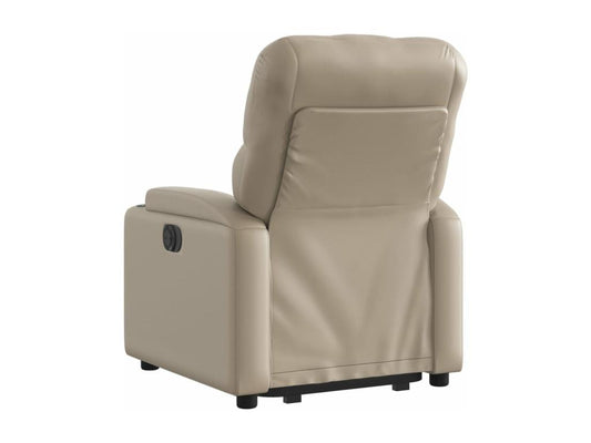 Poltrona in similpelle marrone